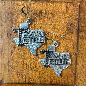 Texas Girl Silver Earrings
